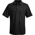 Vf Imagewear Red Kap Performance Knit Men's Polyester Solid Short Sleeve Shirt Black M - SK02 SK02BKSSM